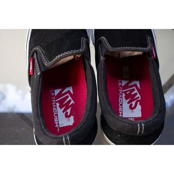 Vans Authenic Slip-On Ultracush Pro Black Suede White Gum Mens 6.5 - Picture 6 of 8